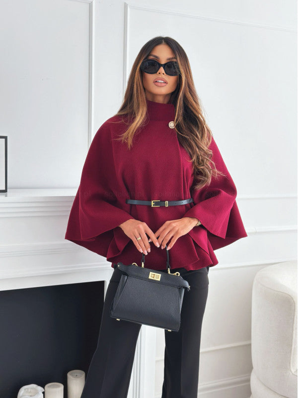 Selviora | Belted Cape Top
