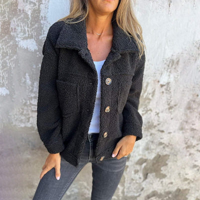 Calla | Cozy Sherpa Button-Up Jacket